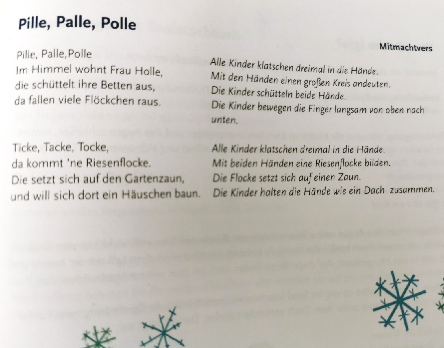 Text Frau Holle Lied